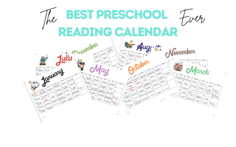 Best Preschool Reading Activity Calendar